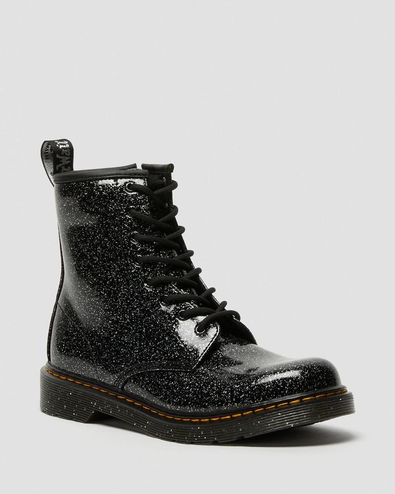 Dr Martens Youth 1460 Glitter Veterlaarzen Kinderen Zwart | NL 118NWY